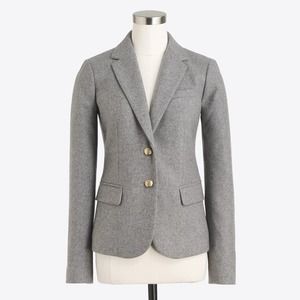 J.CREW Mercantile Schoolboy Wool Blend Blazer Jacket Gray Flannel 0